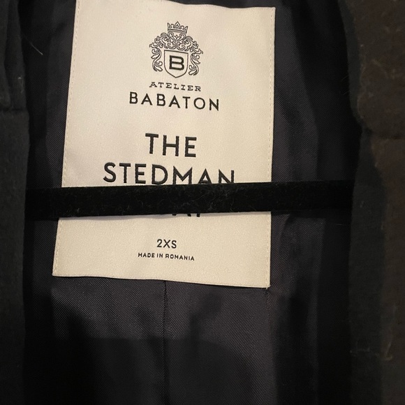 Aritzia Jackets & Coats Aritzia Steadman Coat Navy Blue 2xs Poshmark